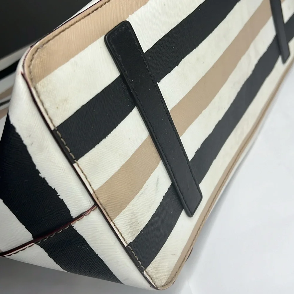 Kate Spade New York Grant Street Jules Grainy Vinyl Zip Top Shoulder Tote Bag